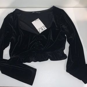 Zara believer crop nwt